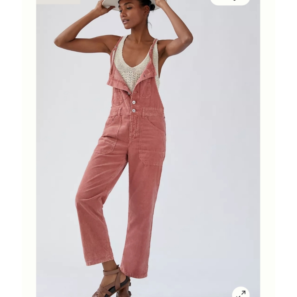 Anthropologie Pink Jumpsuit